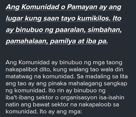 Kahalagahan Ng Komunidad – Kahulugan At .